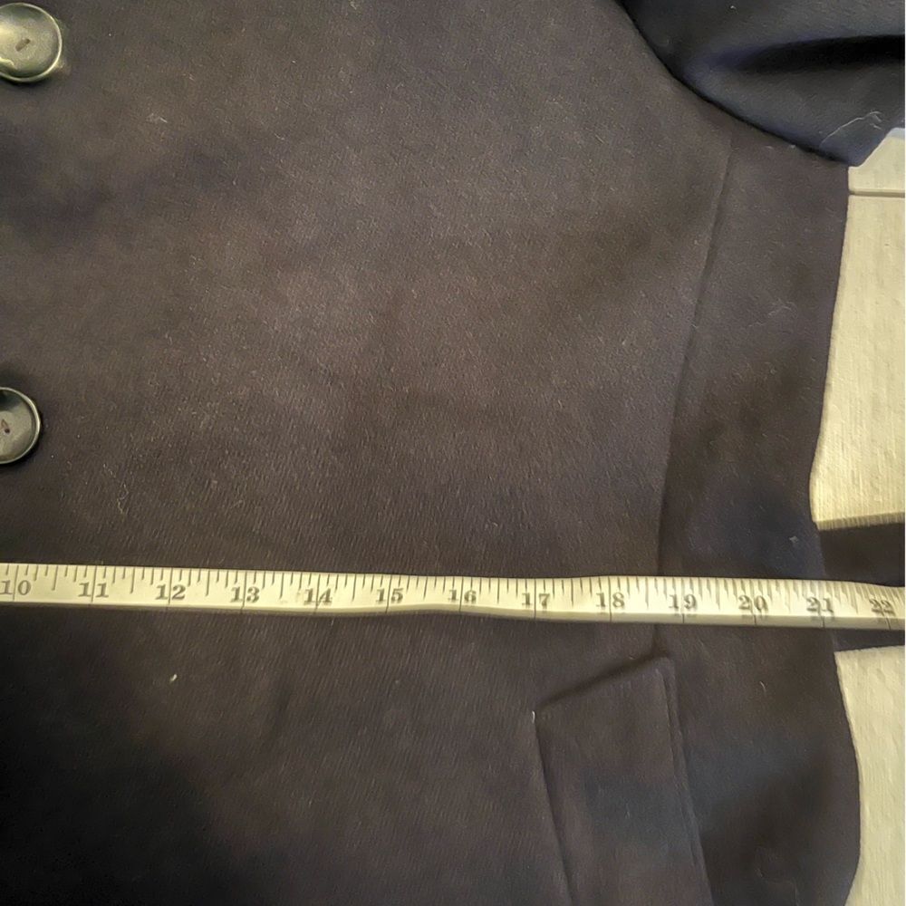 Vintage Pierre Balmain navy wool military coat - Picture 12 of 13